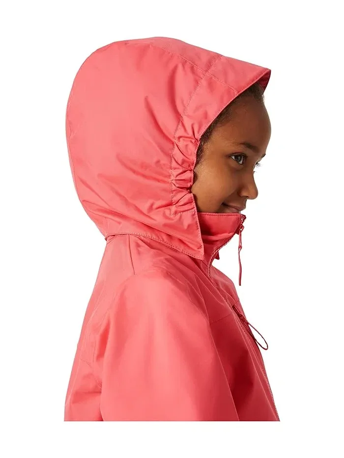 Куртка с капюшоном водонепроницаемая Crew Hooded Jacket Helly Hansen Kids — изображение 3 из 5, розовый