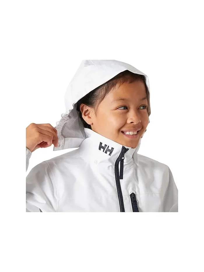 Куртка с капюшоном Crew Hooded Jacket Helly Hansen Kids — изображение 5 из 5, белый