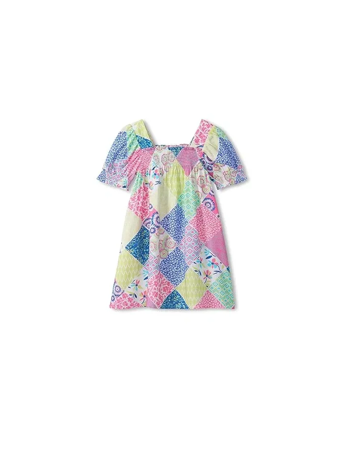Платье смук Mix-up Patch Work Smocked Hatley Kids — изображение 2 из 2, белый