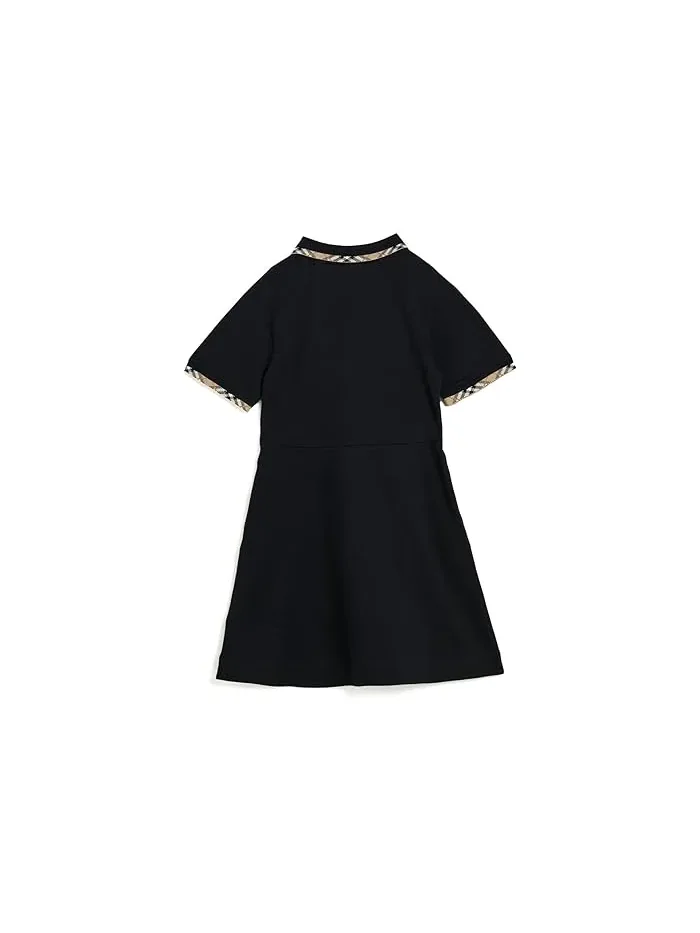 Платье-поло Romola Burberry Kids — изображение 2 из 3, черный