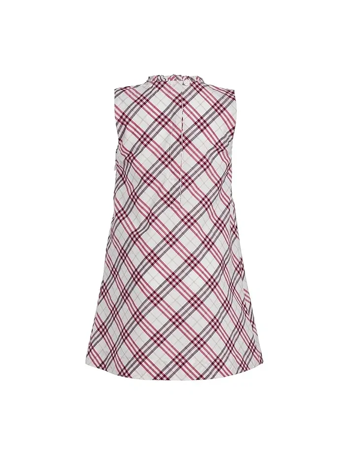 Платье Yvette Check Burberry Kids — изображение 2 из 3, баклажан