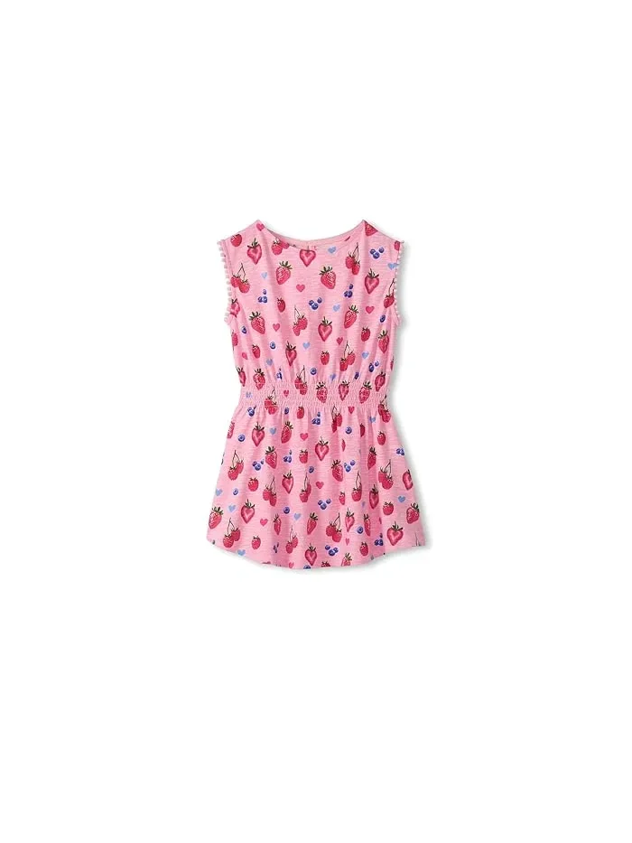Платье с защипами на талии Summer Berries Hatley Kids — изображение 1 из 2, розовый