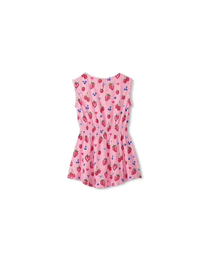 Платье с защипами на талии Summer Berries Hatley Kids — изображение 2 из 2, розовый