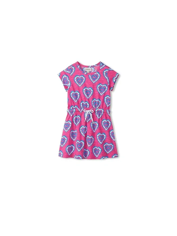 Платье с принтом Heart Burst Hatley Kids — розовый
