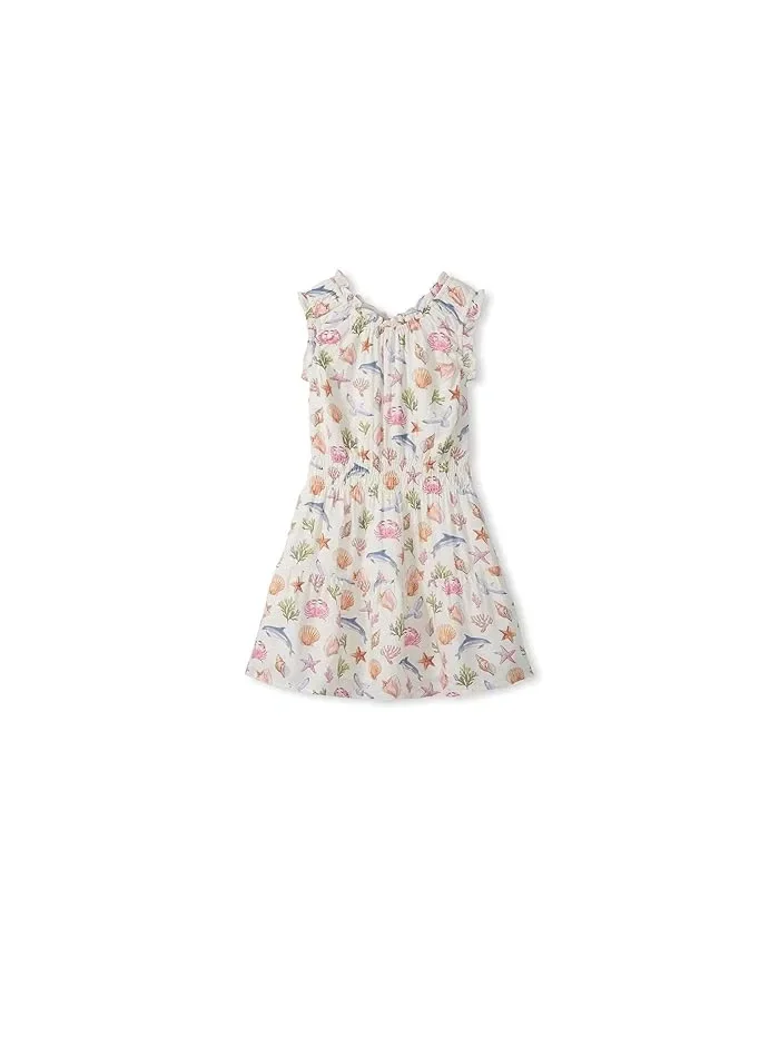 Платье с морскими коньками Vintage Sea Life Hatley Kids, Cami Lace — белый