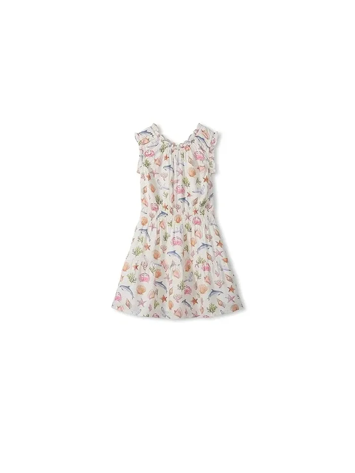 Платье с морскими коньками Vintage Sea Life Hatley Kids, Cami Lace — изображение 2 из 2, кружевной