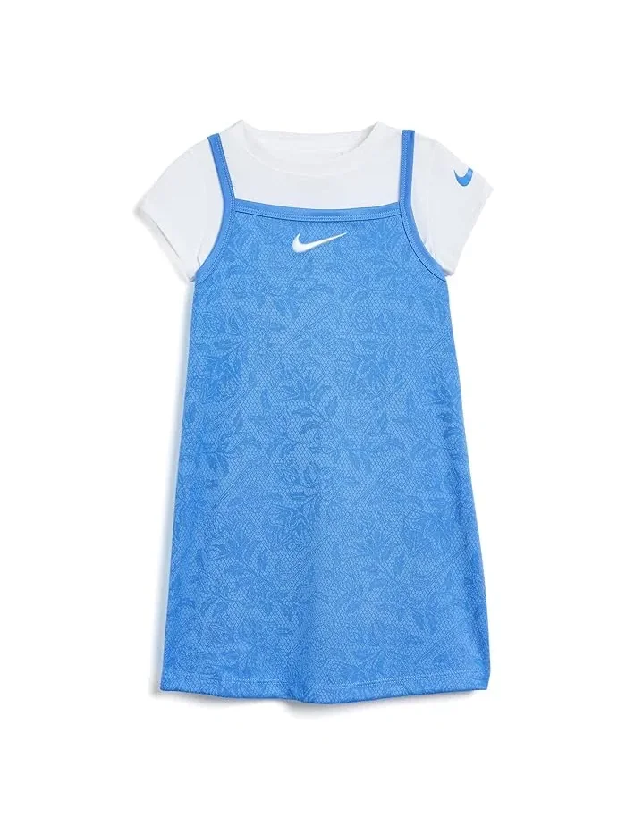 Платье с футболкой Nike Kids Lace it Up Dress — изображение 1 из 4, синий