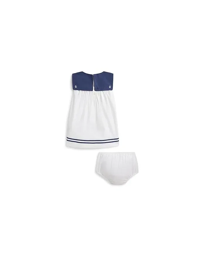 Платье с матросским воротником Cotton Interlock Sailor Polo Ralph Lauren Kids — изображение 2 из 2, желтый
