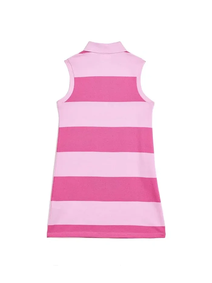 Платье без рукавов в полоску Pique Sleeveless Dress Lacoste Kids, Panorama — изображение 2 из 3, альбизия