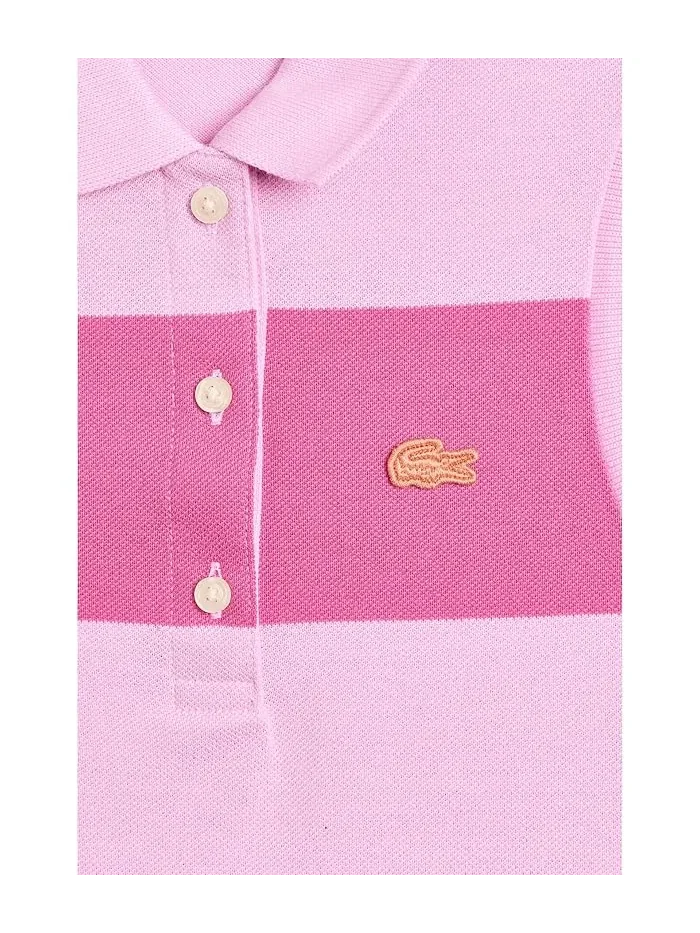 Платье без рукавов в полоску Pique Sleeveless Dress Lacoste Kids, Panorama — изображение 3 из 3, альбизия