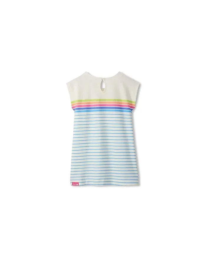 Платье свободное Rainbow Stripe Hatley Kids, Cami Lace — изображение 2 из 2, кружевной