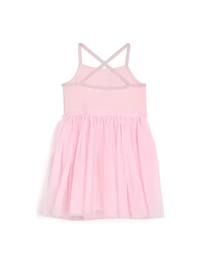 Платье из тюля с единорогом и радугой Unicorn Rainbow Tulle Dress Lola and The Boys — изображение 2 из 3, желтый