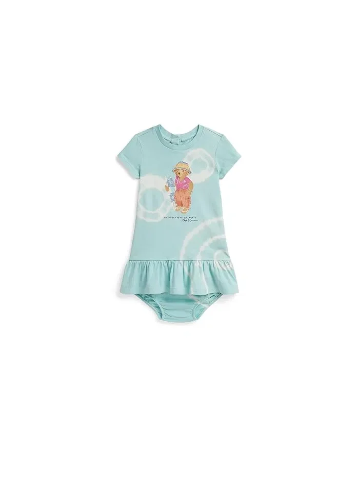Платье с подгузником Tie-Dye Polo Ralph Lauren Kids