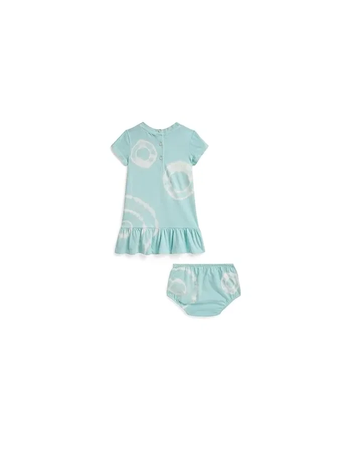 Платье с подгузником Tie-Dye Polo Ralph Lauren Kids — изображение 2 из 3, синий