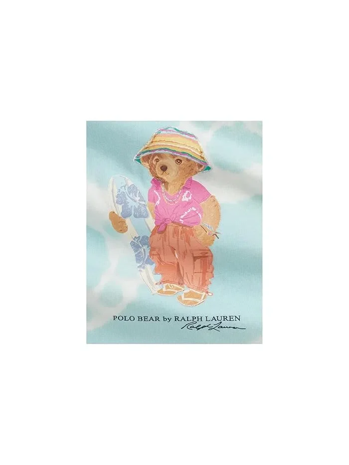 Платье с подгузником Tie-Dye Polo Ralph Lauren Kids — изображение 3 из 3, синий