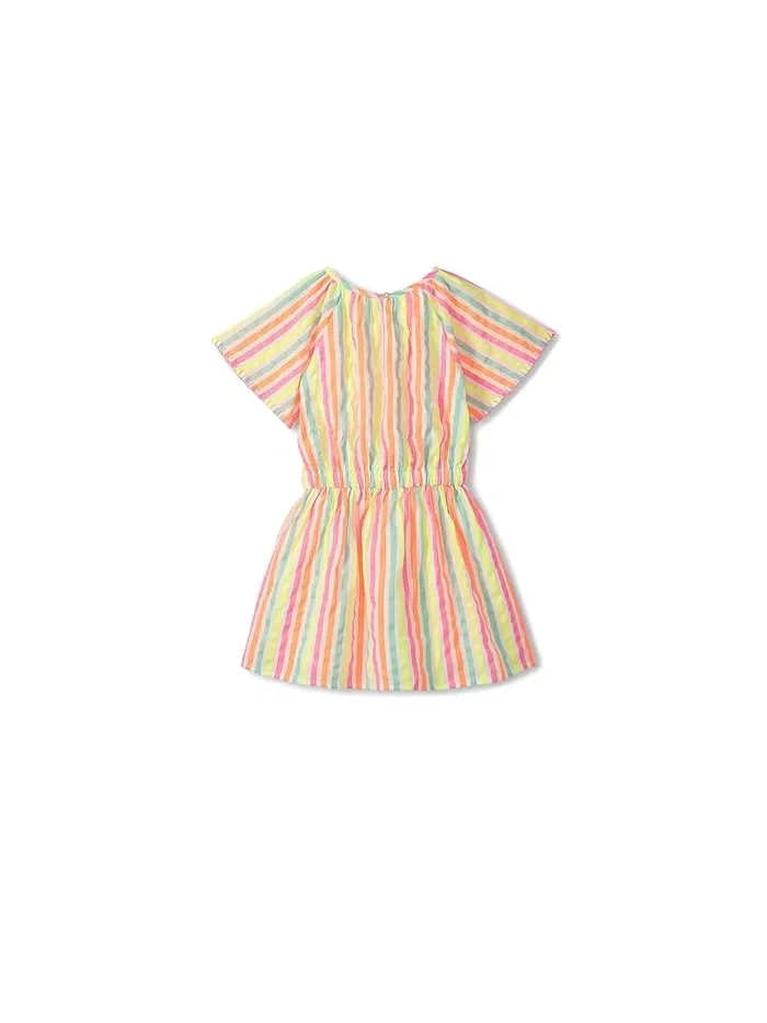 Платье игровое Neon Summer Stripes Hatley Kids — изображение 2 из 3, розовый