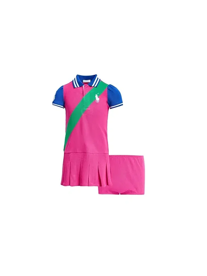 Платье Polo с сеткой и шортиками Big Pony Polo Ralph Lauren Kids