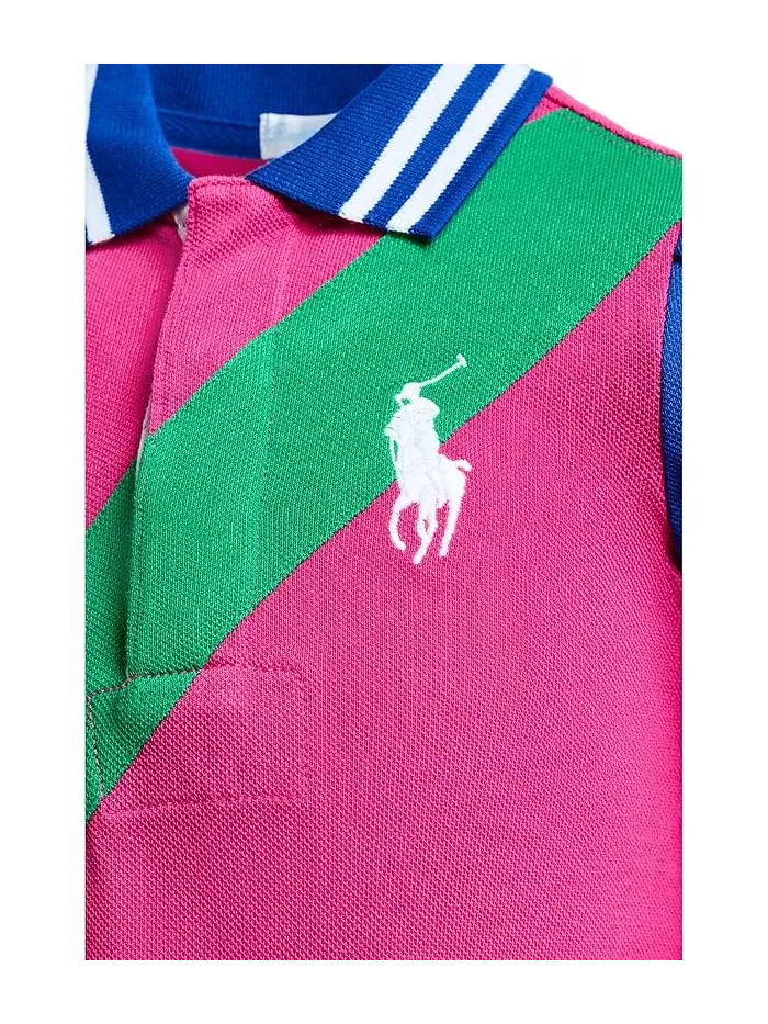 Платье Polo с сеткой и шортиками Big Pony Polo Ralph Lauren Kids — изображение 4 из 4, сапфировый