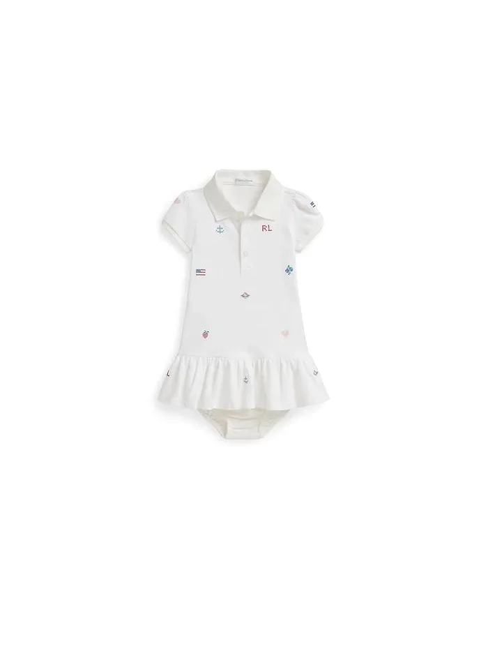 Платье с цветочной вышивкой Polo Ralph Lauren Kids