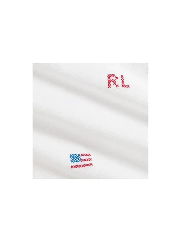 Платье с цветочной вышивкой Polo Ralph Lauren Kids — изображение 3 из 3, белый