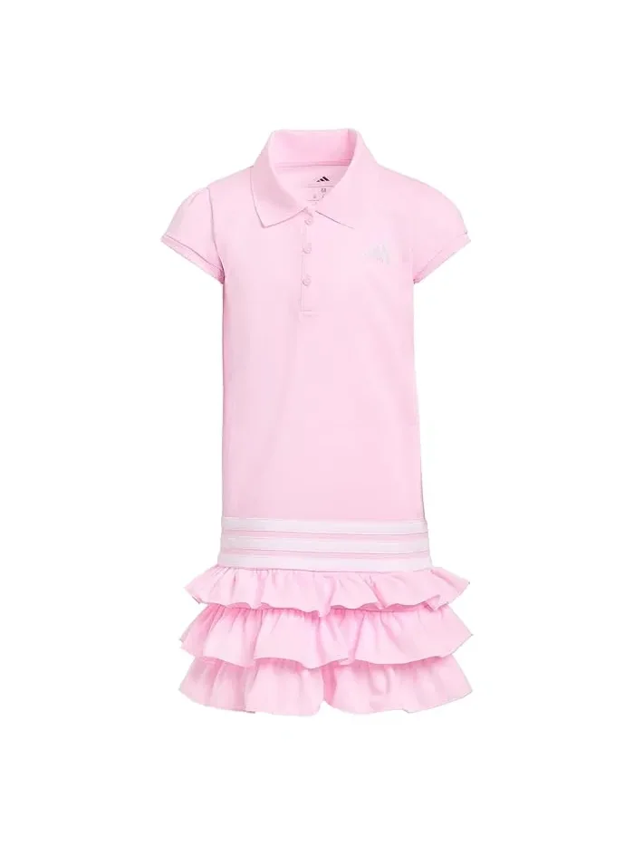 Платье поло с оборками из переработанного полиэстера Adidas Kids