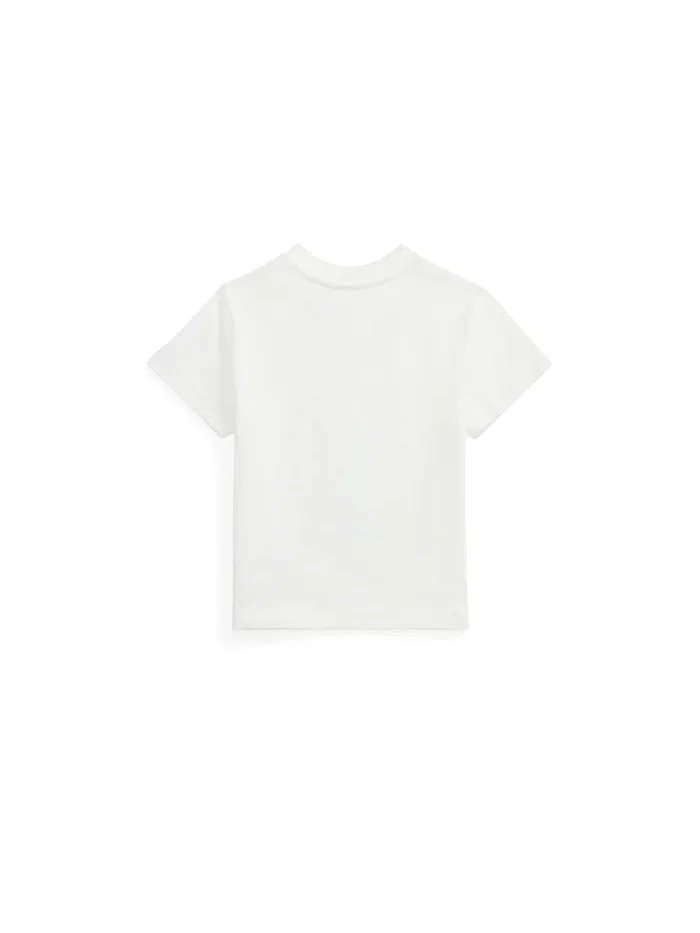 Футболка Polo Bear Cotton Jersey Tee Polo Ralph Lauren Kids — изображение 2 из 2, белый