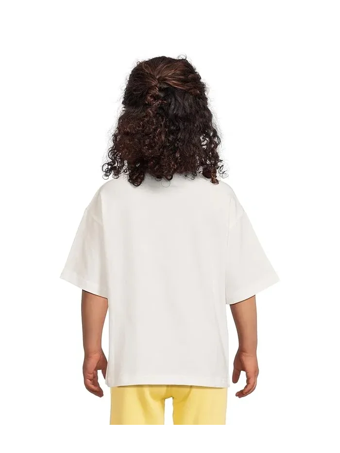 Футболка с кристаллами и дудлами Oversized Crystal Doodle T-Shirt Lola and The Boys — изображение 2 из 4, белый