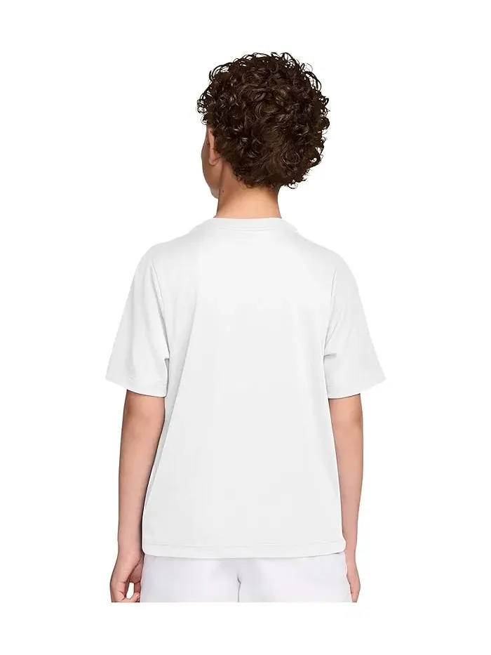 Футболка Dri-FIT Nike Kids — изображение 2 из 3, белый/черный