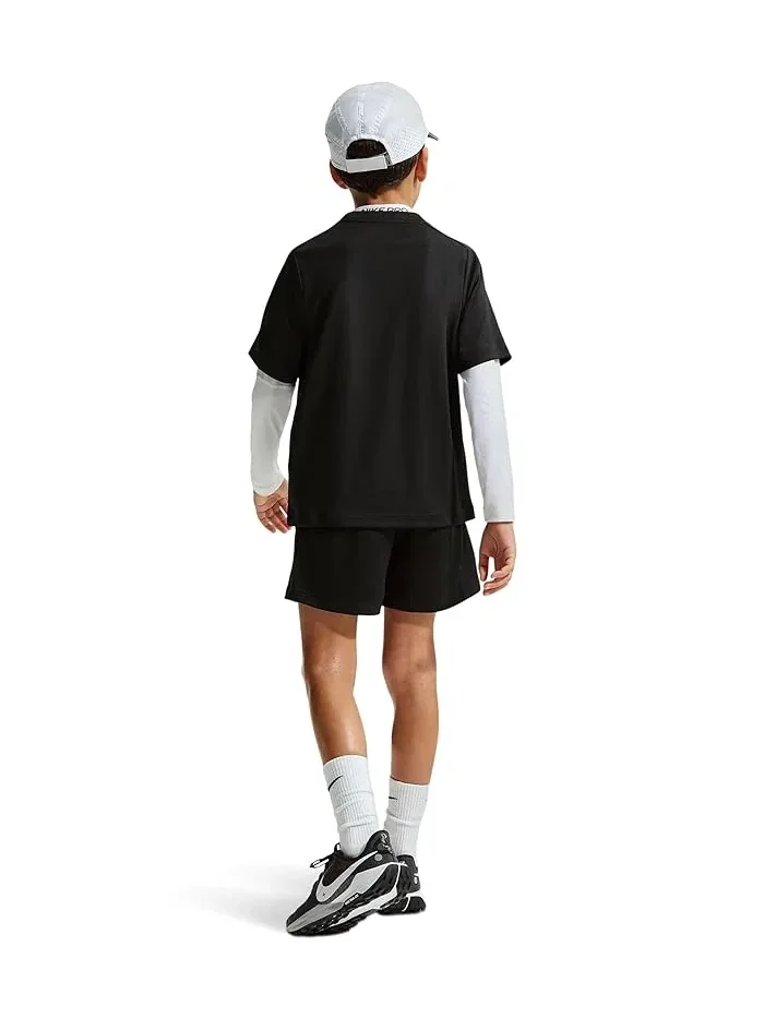 Футболка Dri-FIT Multi Short Sleeve Top Hybrid Nike Kids — изображение 2 из 3, черный/белый
