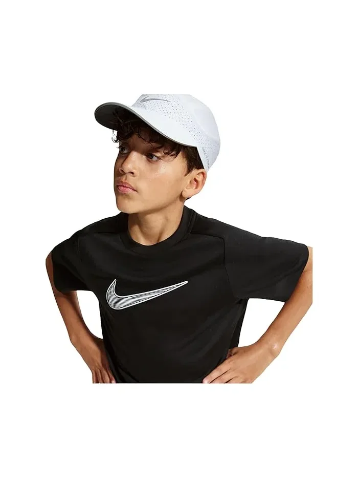 Футболка Dri-FIT Multi Short Sleeve Top Hybrid Nike Kids — изображение 3 из 3, черный/белый