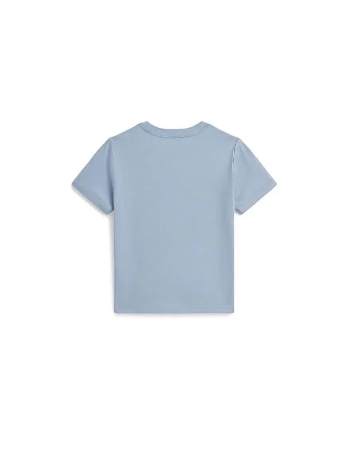 Футболка Big Pony Cotton Jersey Tee Polo Ralph Lauren Kids — изображение 2 из 2, синий