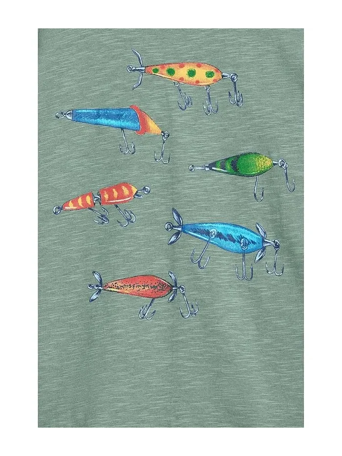 Футболка детская с принтом Graphic Tee Hatley Kids — изображение 3 из 3, зеленый