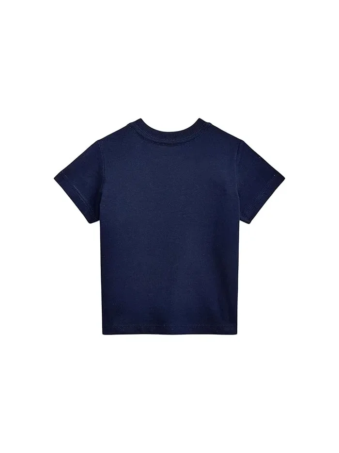 Футболка Polo Bear Cotton Jersey Polo Ralph Lauren Kids — изображение 2 из 2, темно-синий