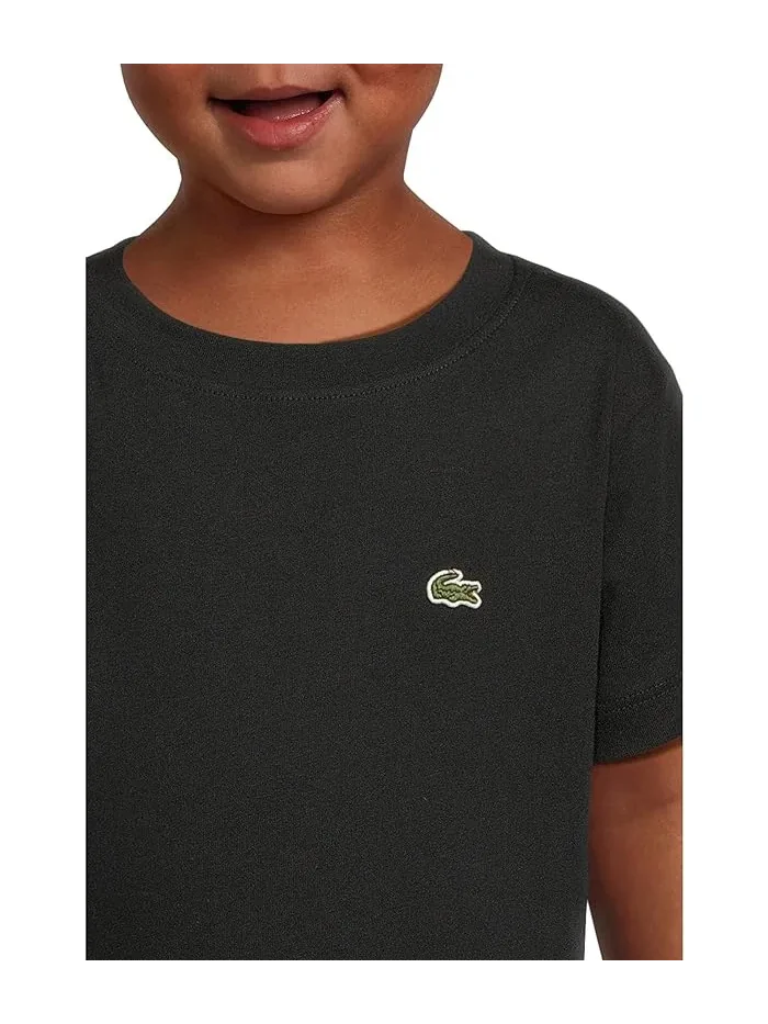 Футболка повседневная Core Tee Lacoste Kids — изображение 3 из 4, черный