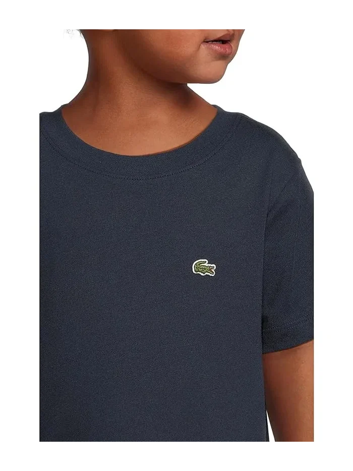 Футболка хлопковая Core Tee Lacoste Kids — изображение 3 из 4, морской