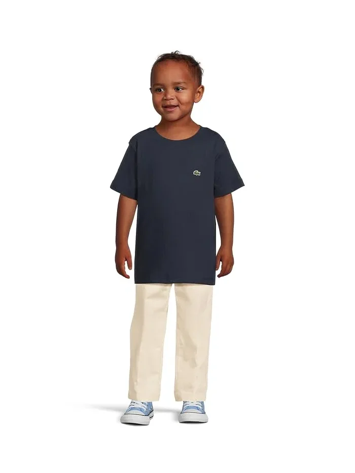 Футболка хлопковая Core Tee Lacoste Kids — изображение 4 из 4, морской