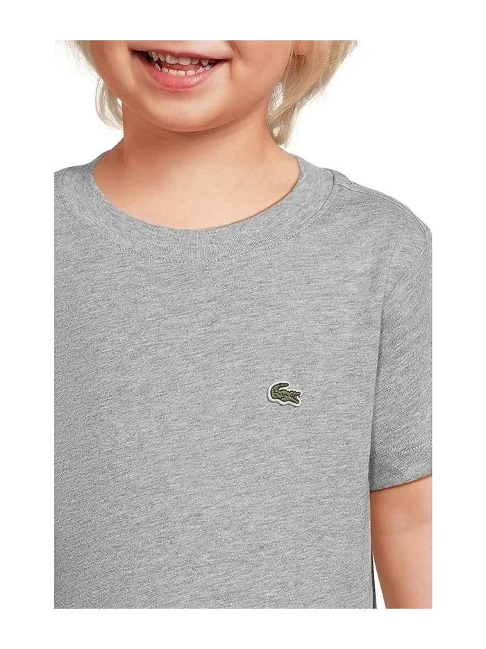 Футболка хлопковая Core Tee Lacoste Kids — изображение 3 из 4, вересковый