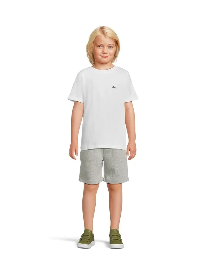 Футболка хлопковая Core Tee Lacoste Kids — изображение 4 из 4, белый