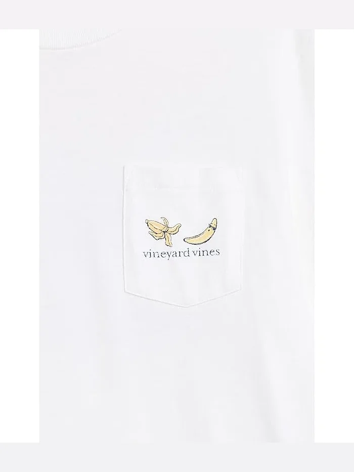 Футболка с принтом Banana Split Vineyard Vines Kids — изображение 3 из 3, белый