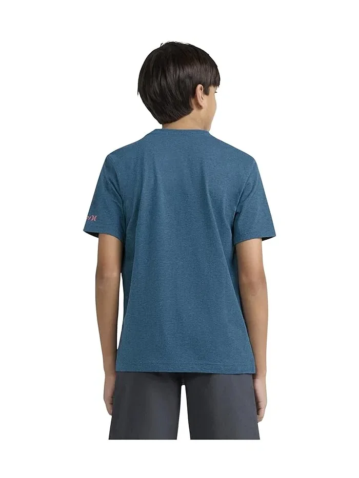 Футболка с графикой Surf Skelly Hurley Kids — изображение 3 из 4, эвкалипт/цветы