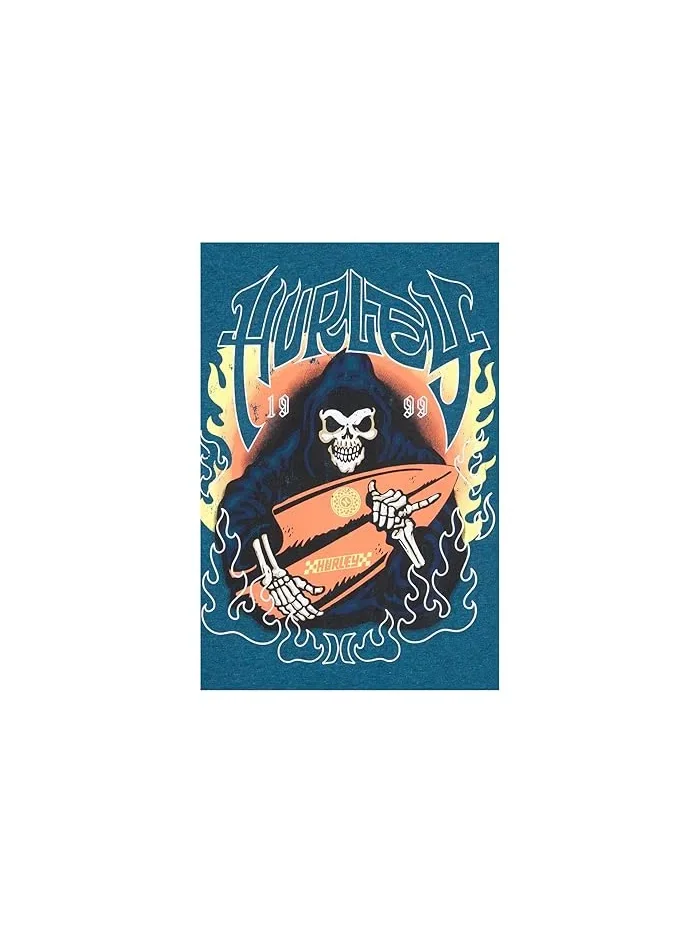 Футболка с графикой Surf Skelly Hurley Kids — изображение 4 из 4, эвкалипт/цветы