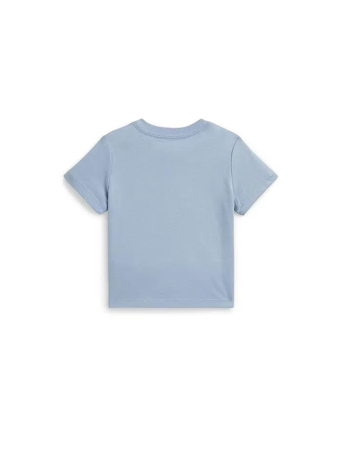 Футболка Big Pony Cotton Jersey Polo Ralph Lauren Kids — изображение 2 из 2, синий