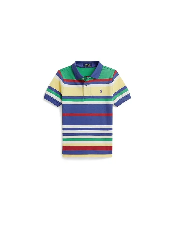 Футболка поло с полосками хлопок Polo Ralph Lauren Kids