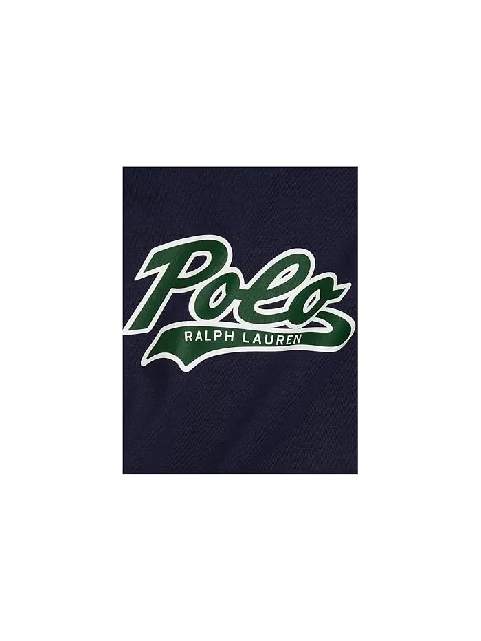 Футболка с логотипом Polo Ralph Lauren Kids — изображение 3 из 3, темно-синий