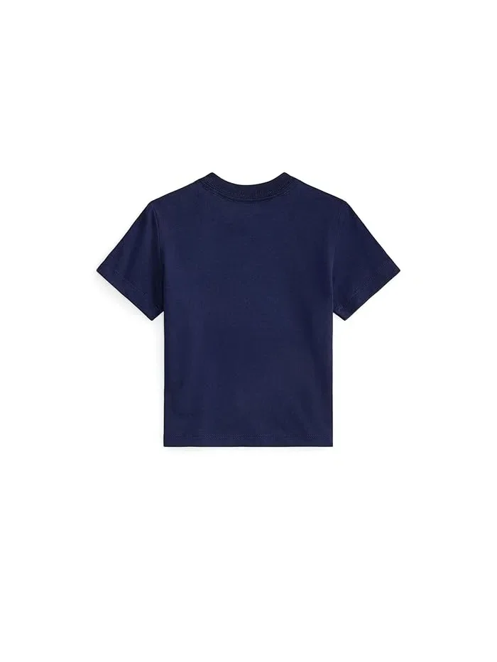 Футболка с логотипом хлопок Polo Ralph Lauren Kids — изображение 2 из 2, красный