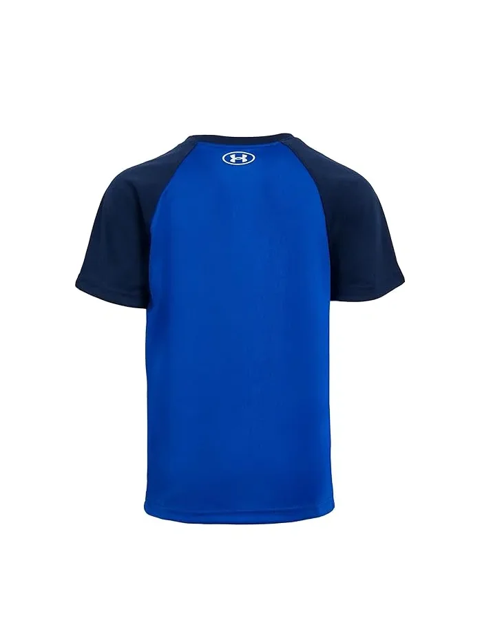 Футболка Baseball Tech Raglan с коротким рукавом Under Armour Kids — изображение 2 из 3, королевский