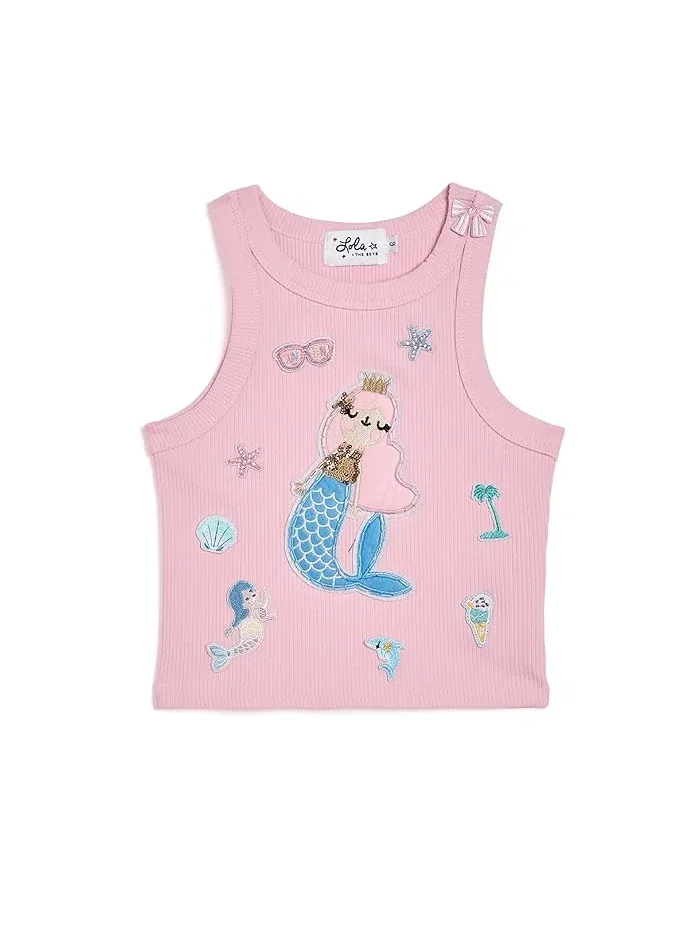 Футболка с русалочьим патчем Mermaid Patch Tank Lola and The Boys — изображение 1 из 3, мульти