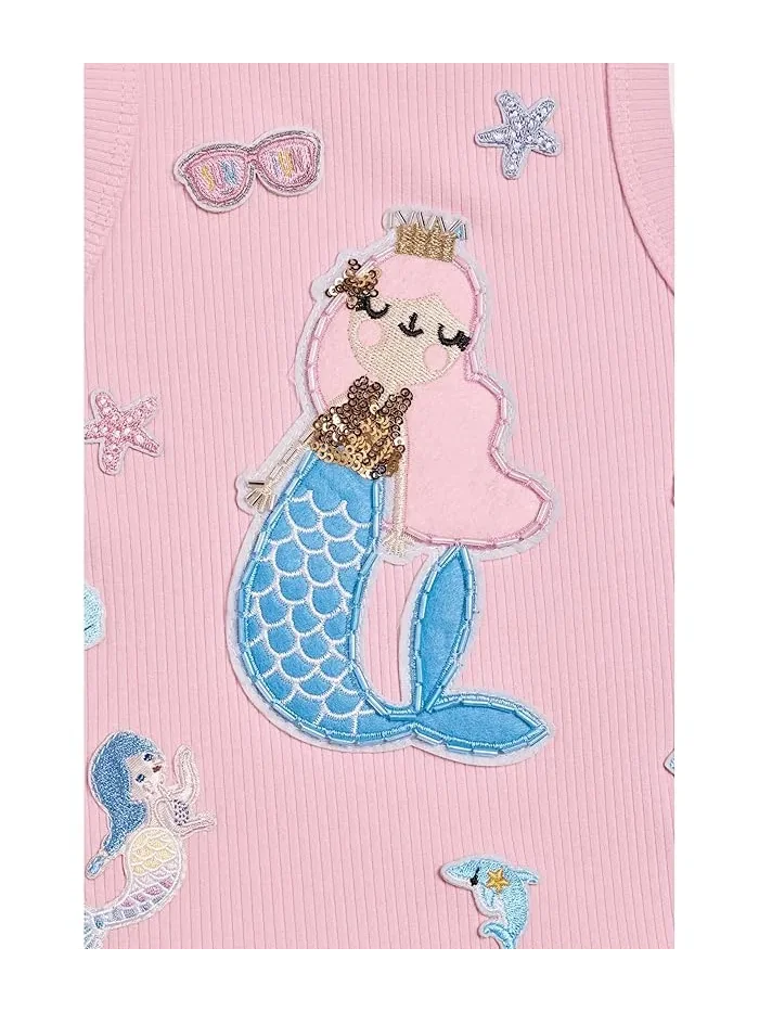 Футболка с русалочьим патчем Mermaid Patch Tank Lola and The Boys — изображение 3 из 3, мульти
