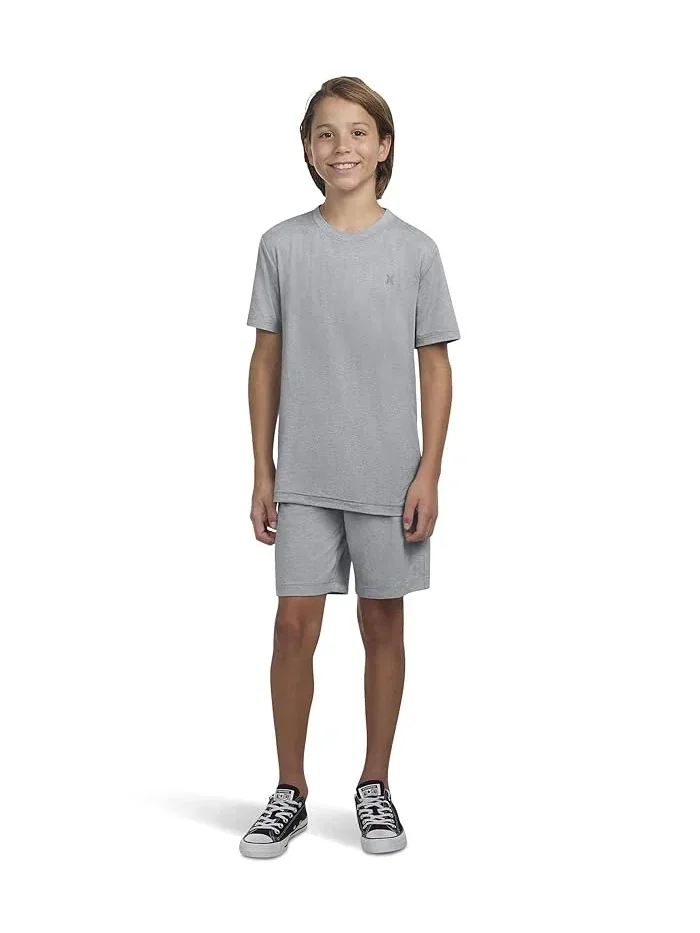 Футболка влагоотводящая H20-Dri Sunset Knit Tee Hurley Kids — изображение 2 из 3, темный серый