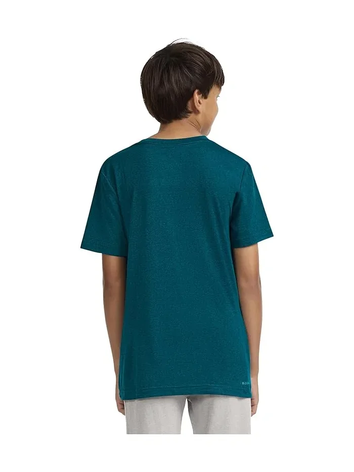 Футболка с влагоотводящей технологией H20-Dri Sunset Knit Tee Hurley Kids — изображение 3 из 3, эвкалипт/цветы